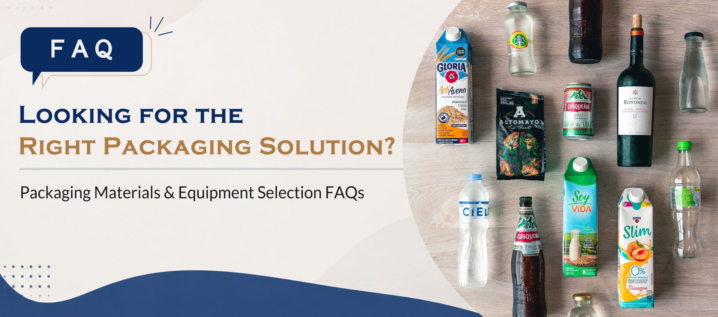 【Häufige Fragen】 Suchen Sie die richtige Verpackungslösung? FAQs zur Auswahl von Verpackungsmaterialien und -geräten