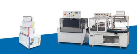 Embalagem a Vácuo｜ Produto Doméstico - Selador L Tipo Automático com Túnel de Encolhimento Térmico, LSA-504C+AS-350 para Planejamento de Linha de Produção Doméstica
