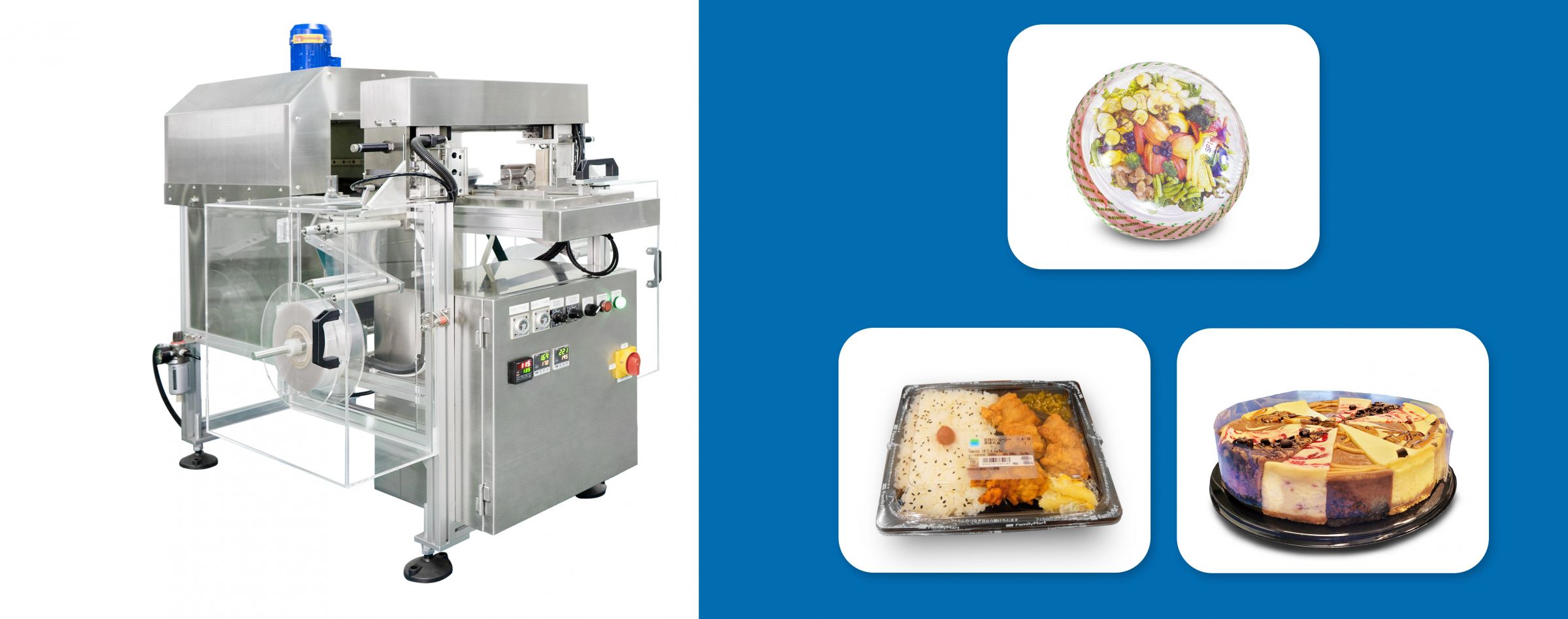 Semi Auto Tamper Evident Band Sealer - The semi auto tamper evident band sealer focuses on the function to ensure sealing on box or tray, and keep the packaging box not accidentally open. It uses environmentally friendly PET packaging materials and requires only less shrink film for sealing, achieving a triple effect of food safety assurance, cost savings, and environmental protection.